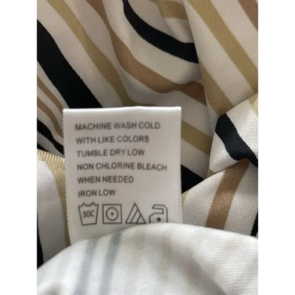 Tail Golf Skort Skirt Womens Size XL Stripe Blossom Floral Stretch Pockets - Picture 10 of 10